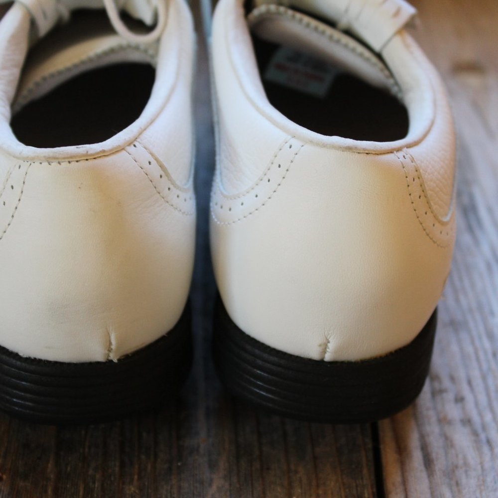 Vintage Reebok Fairway Classic White Wingtip Waterproof Golf Shoes Sz 7.5W - Picture 6 of 10